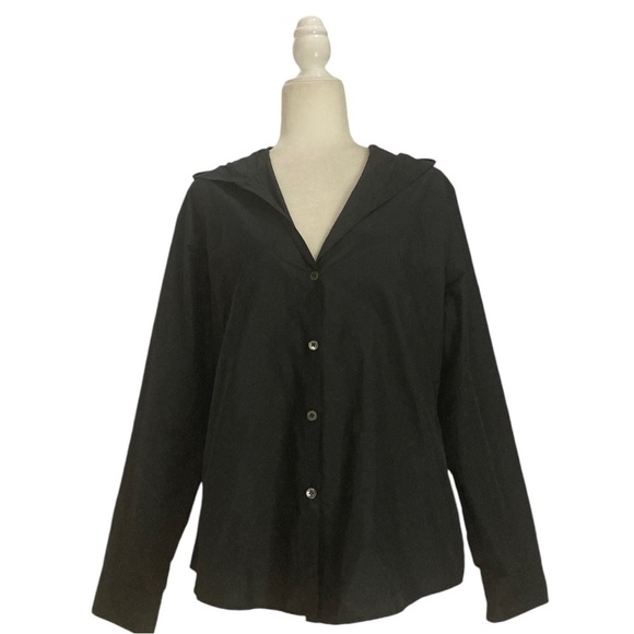 Peter O. Mahler Hooded Ultra Lightweight Rain Jacket  Black Made in Germany - Picture 2 of 11